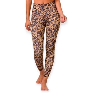 Onzie high rise Leopard Print Leggings leggings Tortoise Shell